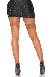 Collant autoreggenti Stay Up Fishnet Thigh Highs