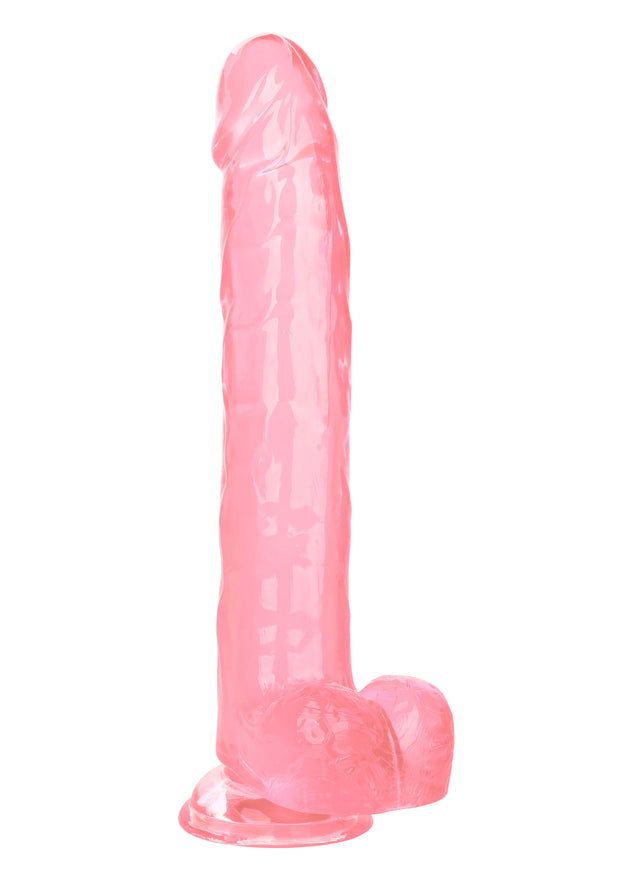Fallo realistico con ventosa e testicoli Queen Size Dong 10 Inch