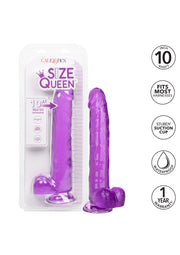 Fallo maxi con ventosa e testicoli Queen Size Dong 10 Inch