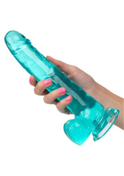 Fallo con ventosa e testicoli vaginale anale Queen Size Dong 8 Inch