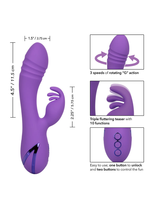 Vibratore rabbit doppio stimolatore vaginale clitoride West Coast Wave Rider