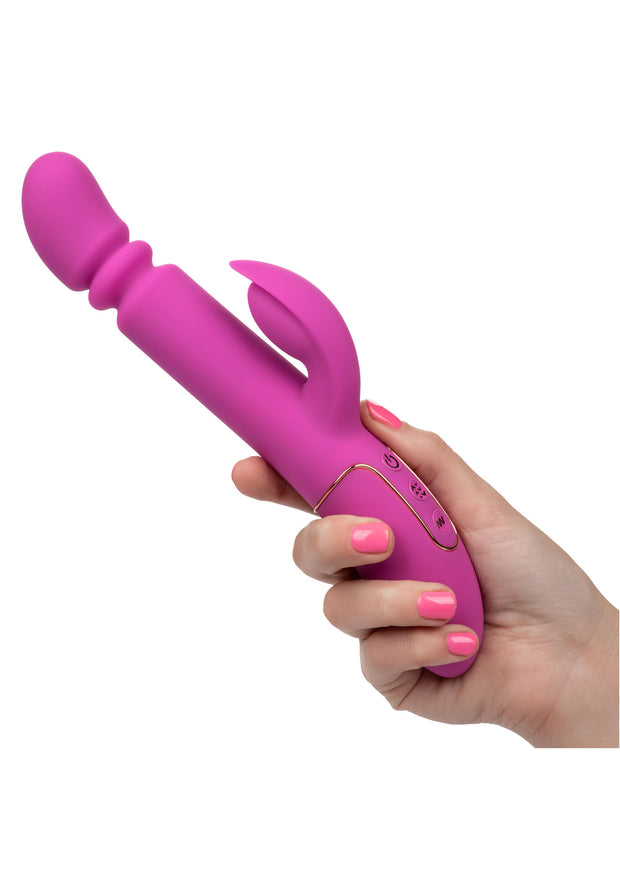 Vibratore realistico doppio vaginale clitoride Slim Player