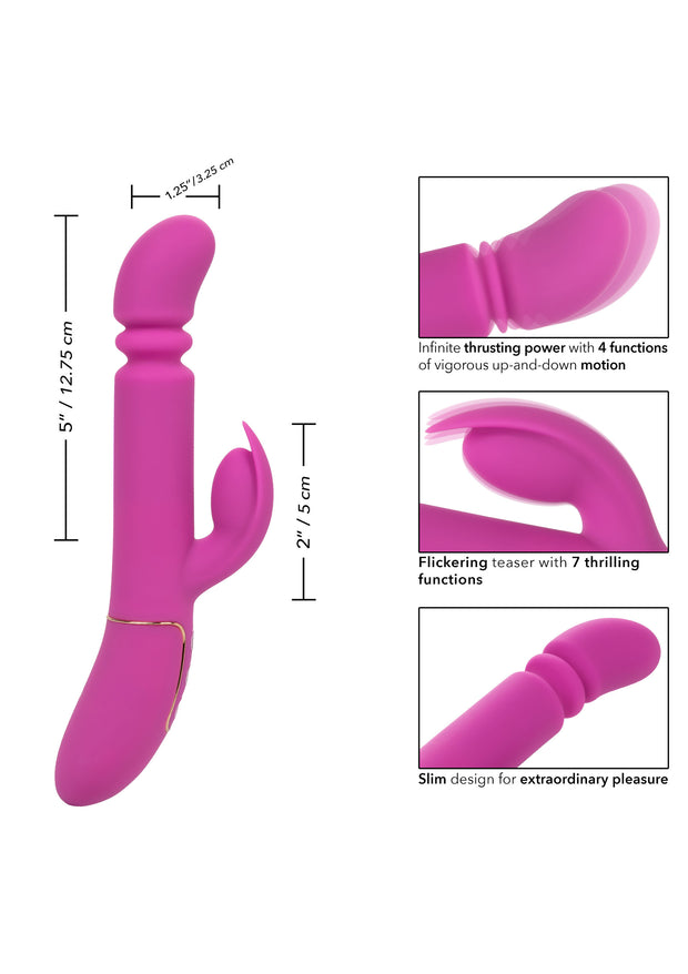 Vibratore realistico doppio vaginale clitoride Slim Player