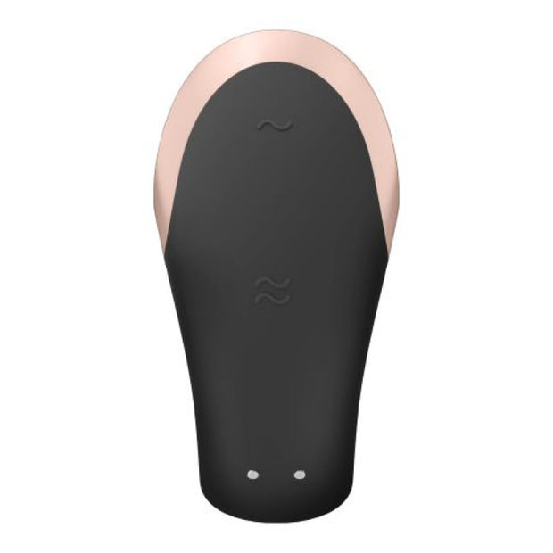 Vibratore Massaggiatore per coppia Double Love Black