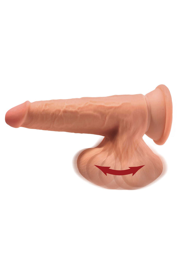 Pene finto con ventosa 3D Cock Swinging Balls 7 Inch