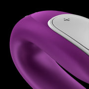 Vibratore per coppia Double Fun Purple con APP