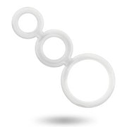 Anello fallico RINGS SET FOR PENIS TRANSPARENT