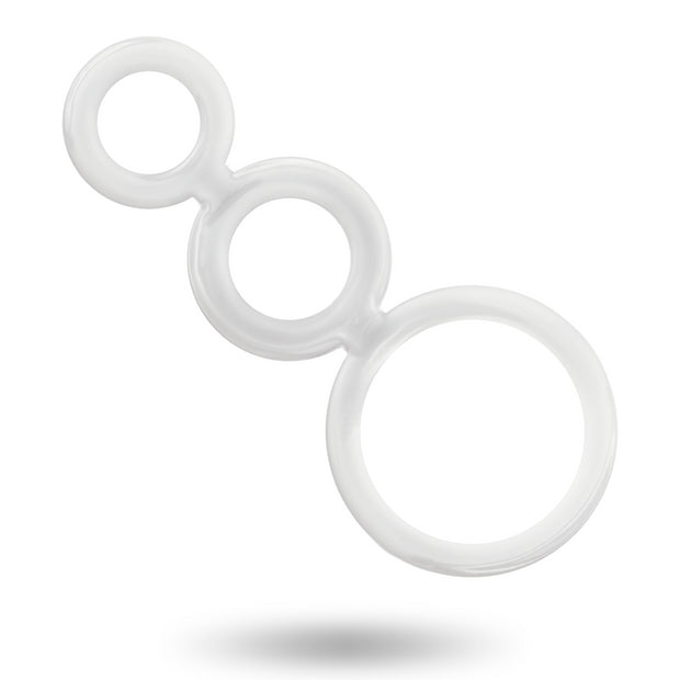 Anello fallico RINGS SET FOR PENIS TRANSPARENT