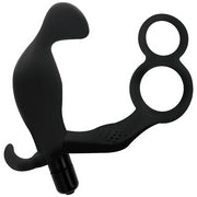 Vibratore anale con anello fallico doppio ADDICTED TOYS BUTT PLUG WITH COCK RING AND BALL-STRAP