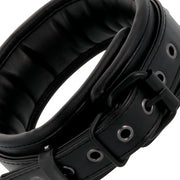 Kit Manette con collare DARKNESS LEATHER AND HANDCUFFS BLACK