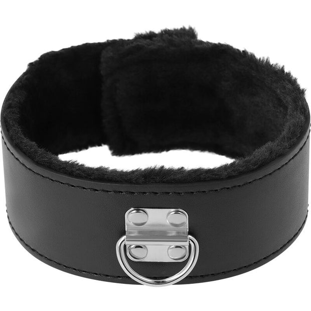 Collare con guinzaglio DARKNESS COLLAR WITH LEASH TITANIUM