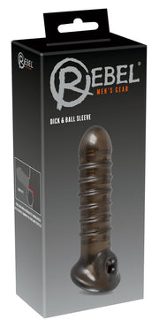 Guaina fallica indossabile per pene Dick ball sleeve con apertura testicoli