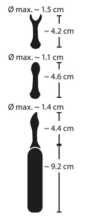 Vibratore per coppie Stimulator with 3 attachments