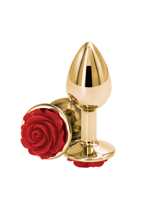 Plug anale Rose Buttplug Red Small