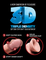 Fallo realistico Triple Density Double Penetrator 9.5