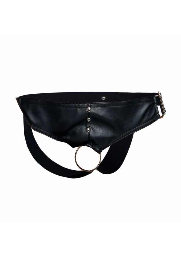 Slip con anello fallico nero DNGEON Cockring Jockstrap