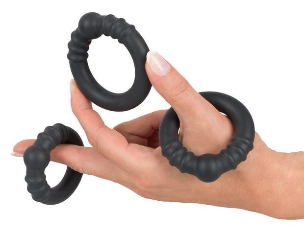 Anello fallico Silicone Steel Rings kit