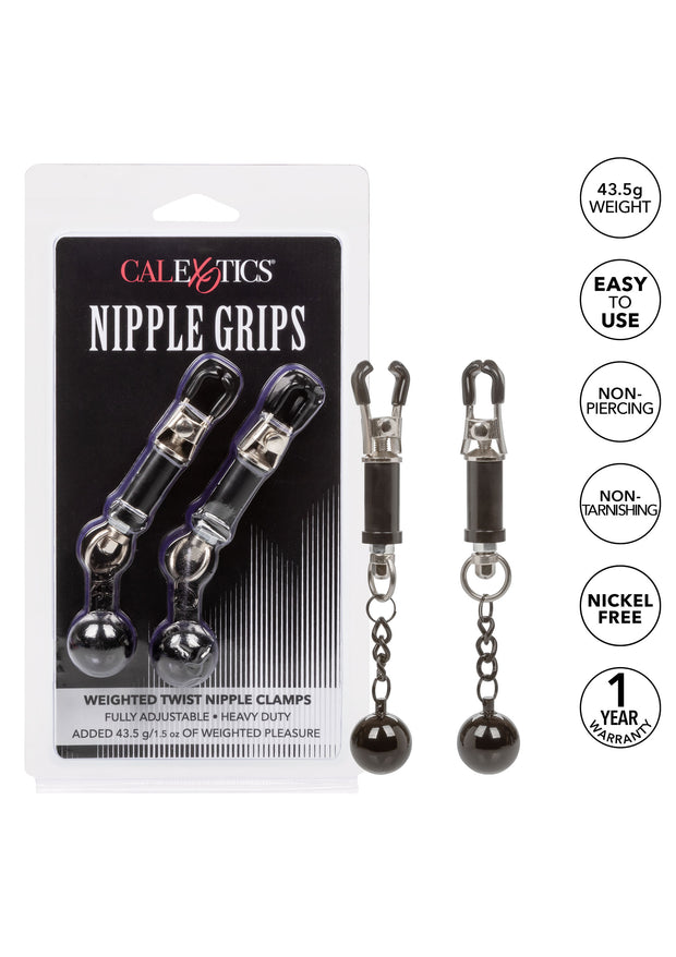 Pinze per capezzoli Weighted Twist Nipple Clamps