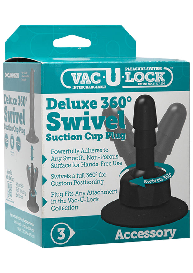 Plug per fallo vibratore dildo 360 Swivel Suction Cup Plug