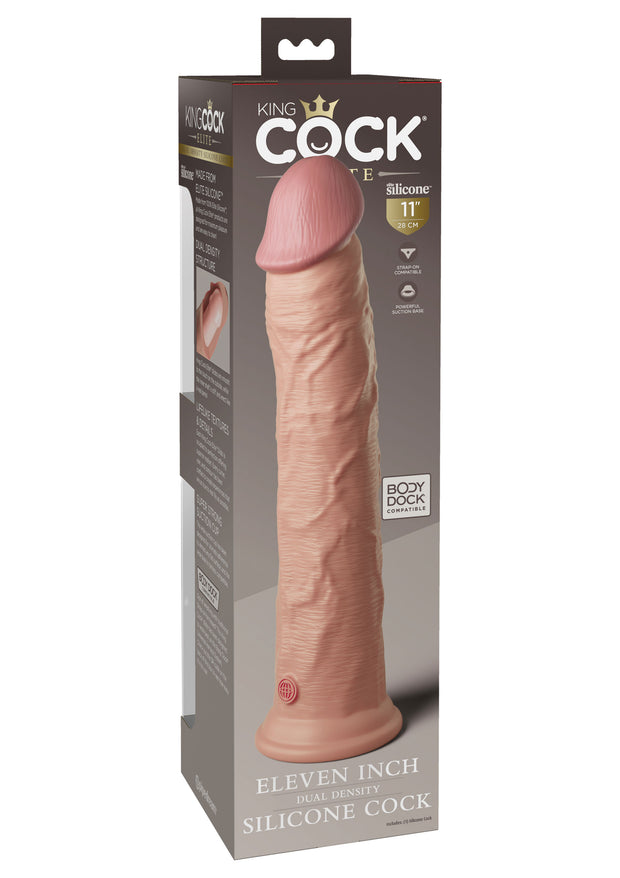 Pene realistico 11 Inch 2Density Silicone Cock