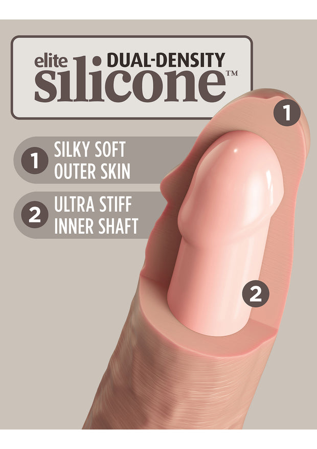 Pene realistico 11 Inch 2Density Silicone Cock