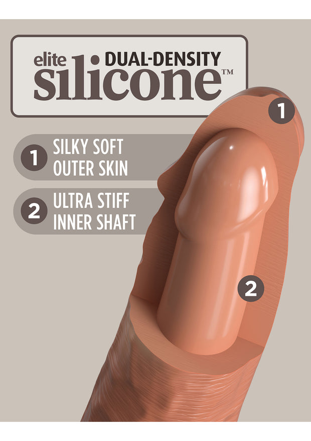 Dildo 8 Inch 2Density Vibrating Cock