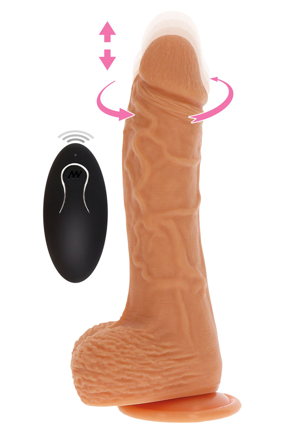 Vibratore Up&Down Rotating Vibr Dildo