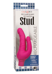 Vibratore doppio rosa Rechargeable Stud Over Under