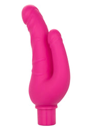 Vibratore doppio rosa Rechargeable Stud Over Under