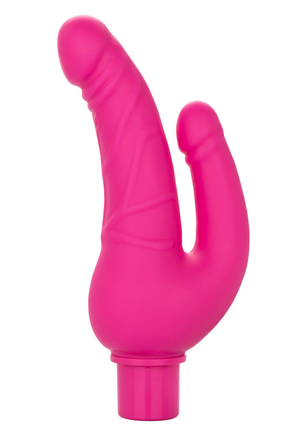 Vibratore doppio rosa Rechargeable Stud Over Under