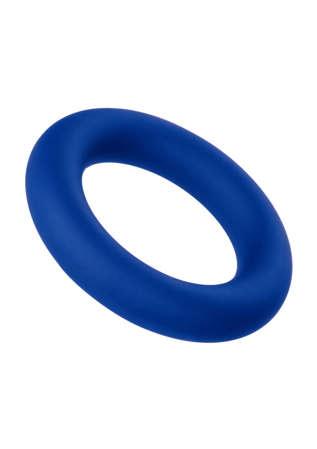 Anello fallico blu in silicone stimolatore per pene e testicoli miglior erezione