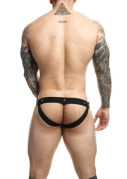 Perizoma uomo rosso DNGEON Cockring Jockstrap