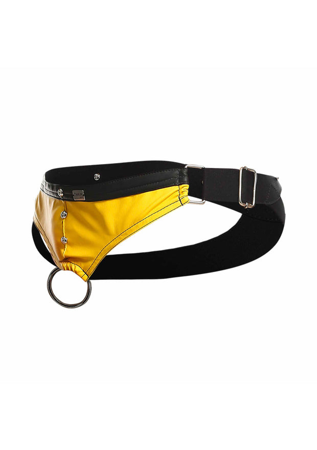 Perizoma uomo giallo DNGEON Cockring Jockstrap