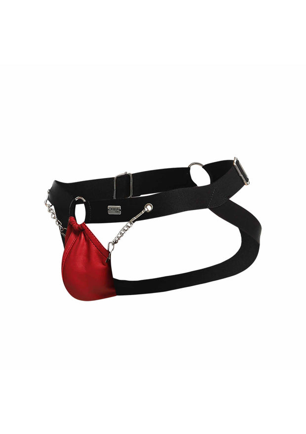 Perizoma uomo rosso DNGEON Chain Jockstrap