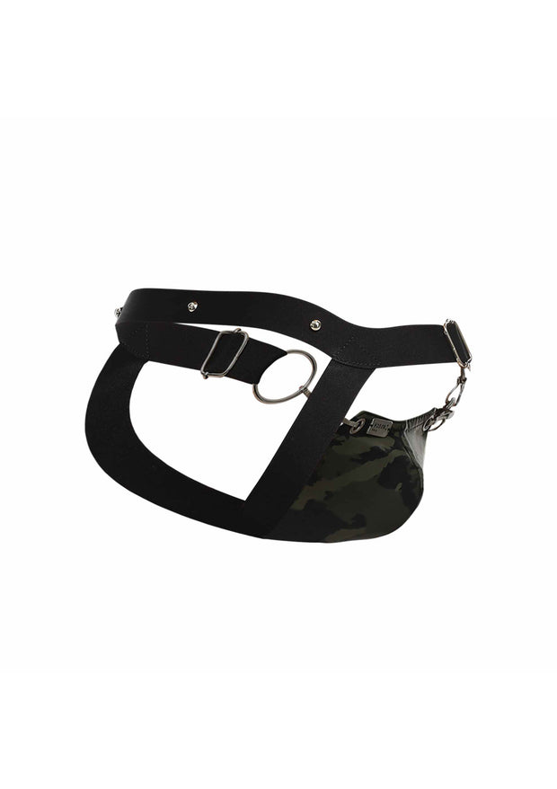 Perizoma uomo verde militare DNGEON Snap Jockstrap