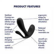 Vibratore anale e punto g Satisfyer Top Secret+