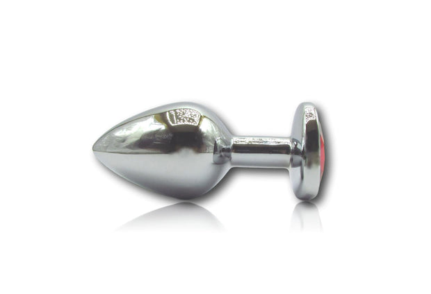 Plug anale Godo di+ medio in metallo cuore rosso