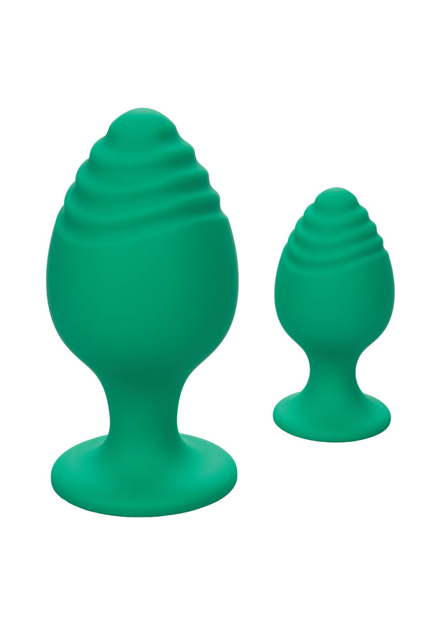 Plug anale verde 2 pz Cheeky Buttplug