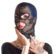 Maschera viso in pizzo nero