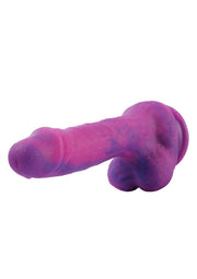 Fallo realistico Hismith KlicLok Dildo 19 cm glitter