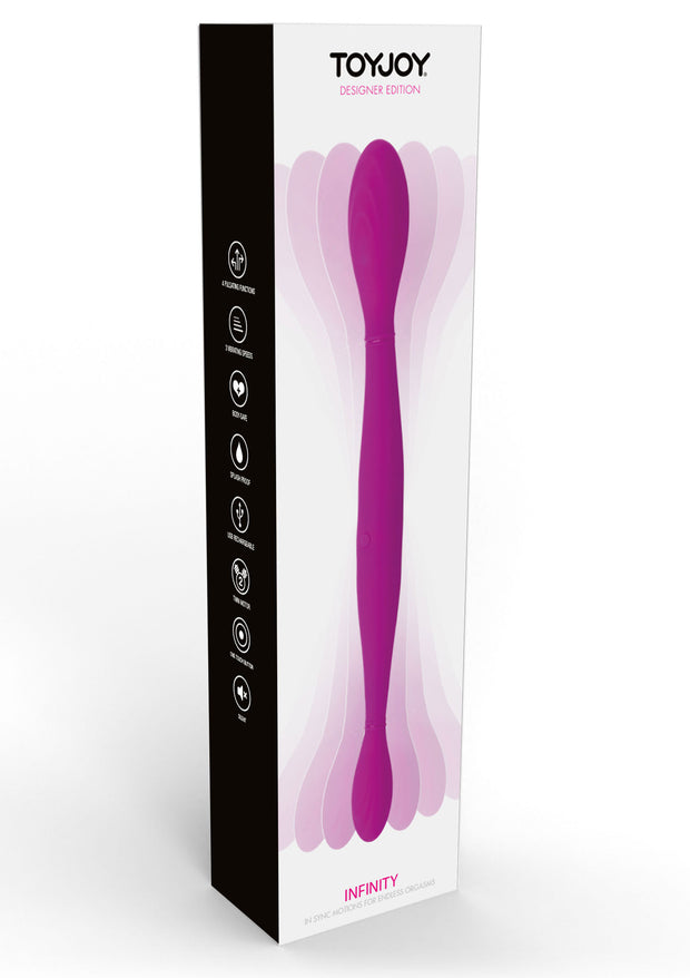 Vibratore doppio ricaricabile dildo vaginale anale fallo in silicone realistico