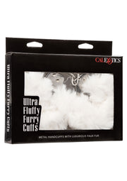 Manette bianche Ultra Fluffy Furry Cuffs