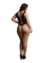 Body donna Contrast Fence Net Teddy