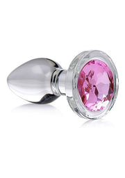 Plug anale Pink Gem Glass Anal Plug Small