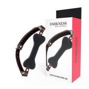 Morso sadomaso DARKNESS BONE GAG SILICONE BLACK