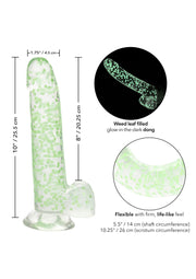 fallo con ventosa I Leaf Dick Glow Dildo