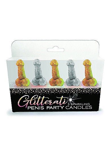 Candele divertenti Glitterati Penis Candle Set