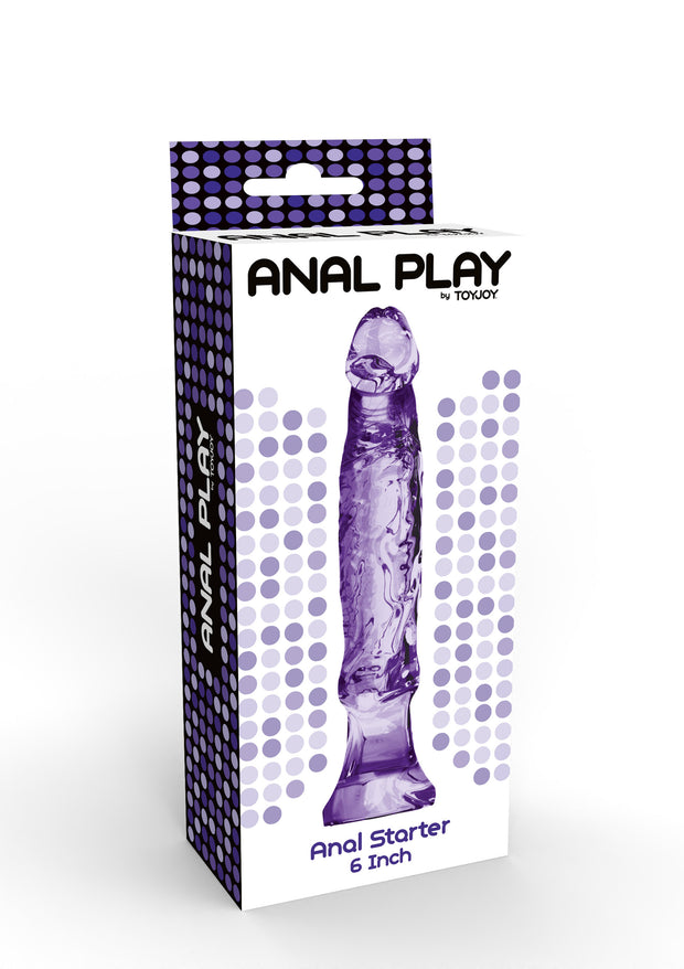 fallo realistico con ventosa Anal Starter 6 Inch purple