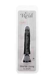 Fallo realistico con ventosa Starter Dong 6 Inch black