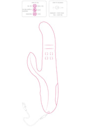 Vibratore rabbit rotante Venus Thrusting-Rotating Vibe